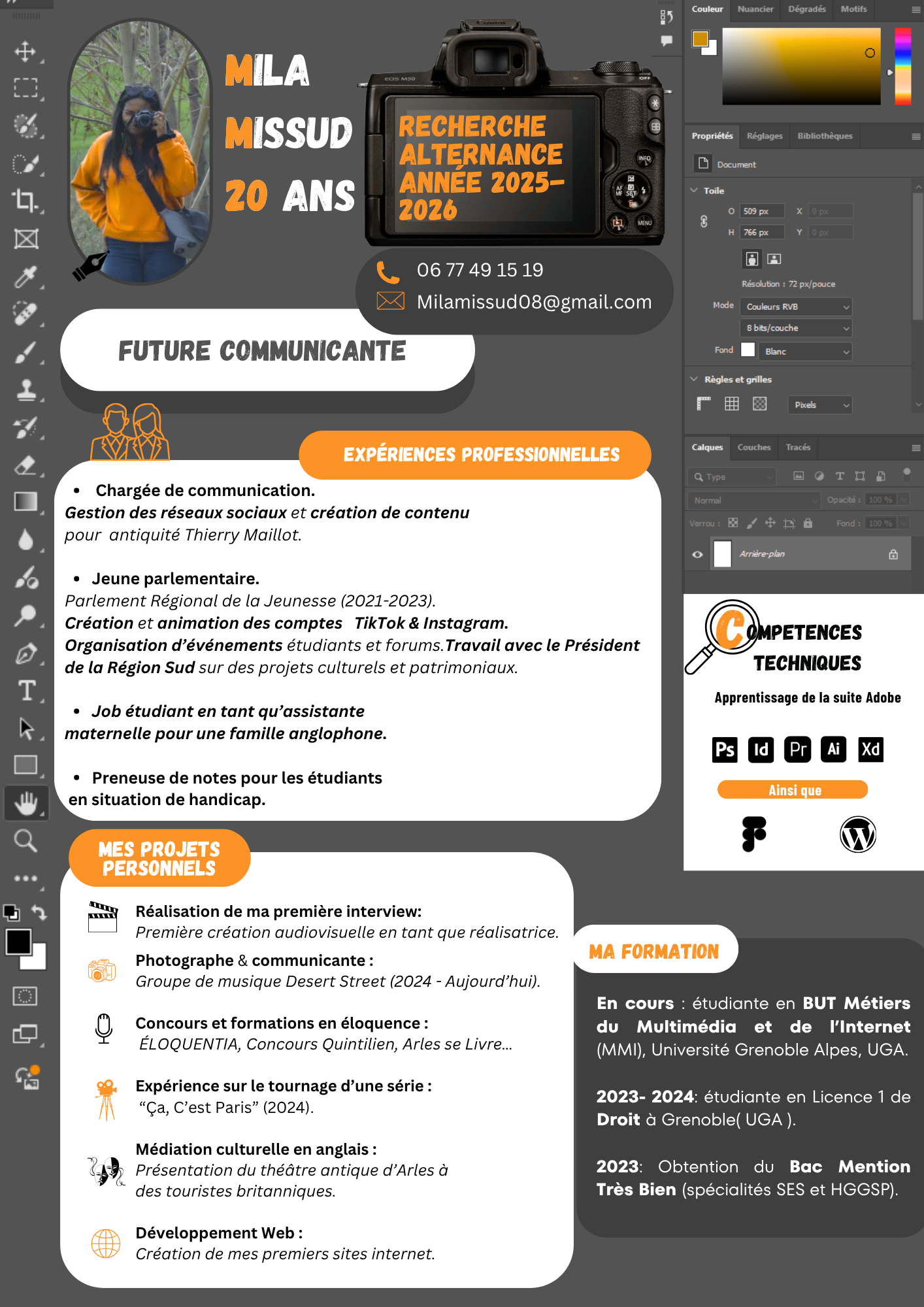 CV de Missud Mila
